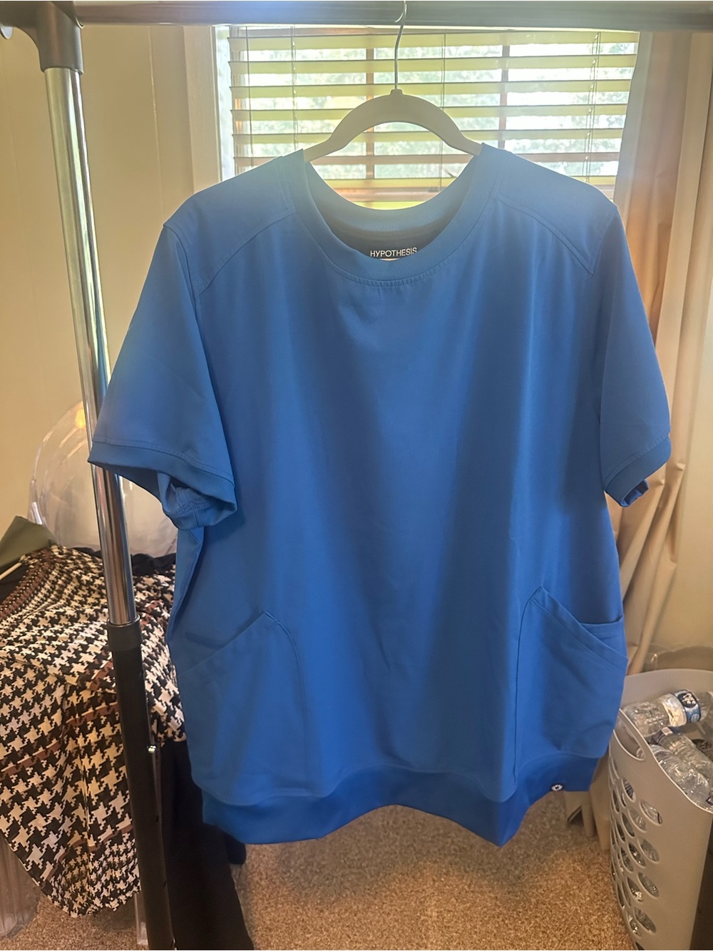 Hypothesis Blue Women's Short-Sleeve Scrub Top